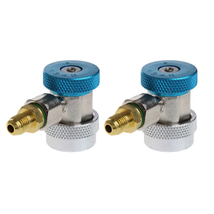 2Pcs%20Car%20Auto%20Freon%20R134A%20H/L%20Quick%20Coupler%20Adapters%20Air%20Conditioning%20Refrigerant%20Adjustable%20A/C%20Manifold%20Gauge%20-%20Image%206
