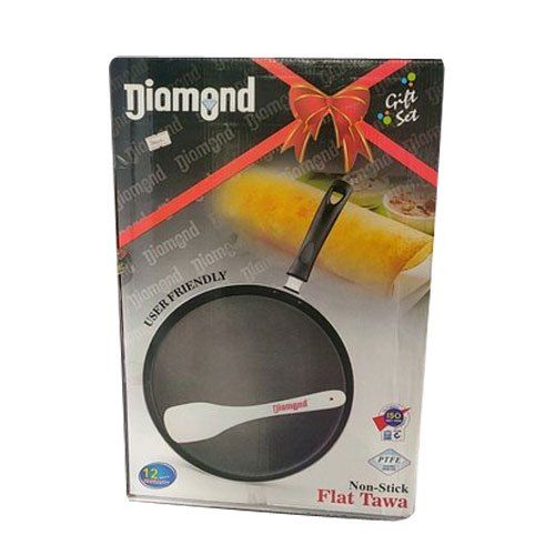 Diamond Non-stick Flat Tawa (M)