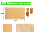 Packing Paper Sheets Set for Moving, Honeycomb Packing Paper Sheets Set Kit with 1.6X Stretchability for Shipping, Box Filler. 