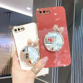 Maitus for iPhone 8 Plus/iPhone 7 Plus Back Cover Luxury 6D Plating Square Bumper Shiny Bowknot Makeup Mirror Soft Silicone Girls Cases Full Protection Mobile Phone Case. 