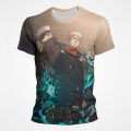 JJK jujutsu Kaisen Gojo Satoru printed Mens T shirt fashion anime short sleeve Japanese o-neck plus size male T-shirt summer top. 