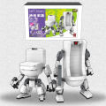 Japanese Original Design Assembled Particle Building Blocks MOC Dirty Chamber Pot Diaper Cover Mecha Robot Spoof Trendy Toys. 