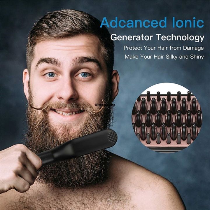 NEW%20Ceramic%20Electric%20Comb%20Straight%20Men's%20Hair%20Brush%20Straight%20Beard%20Professional%20Fast%20Heating%20Electric%20Hair%20Straightener%20-%20Image%204