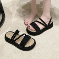 2024 Annual Non-Slip Sandals Casual Slippers Beach New Beibele Women's Flip Flops Soft Bottom Outdoor Summer Women's Platform. 