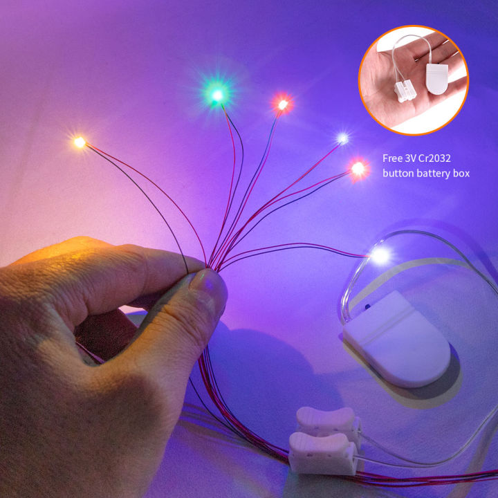 Smd Leds Chip Wired With 3v Button Box Pre-Soldered Litz Railway Layout ...