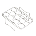 1 Piece Egg Steamer Rack Stainless Steel Air Fryer Rack Replacement Parts for Foodi DZ201/401. 