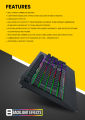 Armaggeddon Kalashnikov AK666x Anti-Ghosting And Spill Proof Backlit Keyboard - 8 Lighting Effect. 