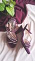 Women's High Heel Wedding Elegant T-Strap Strappy Sandals Pump Shoes. 