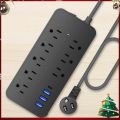Power Surge Protection Plug 6/8 AC Outlets Power Multi Tap 10A 110V 220V Charge Electrical Socket 2000W Smart Outlet Power Strip. 
