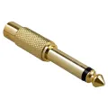 Mono 6.35mm Male to RCA Female Audio Mixer Adapter TS 1/4inch Plug to RCA Jack AV Audio Connector Converter Gold/Silver. 