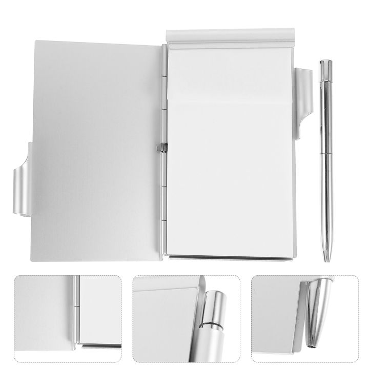 %E3%80%90HOT%E3%80%91%20Clamshell%20Notebook%20Stylish%20Metal%20Holder%20Multicolor%20Mini%20Pocket%20Notepad%20Small%20Paper%20Portable%20Office%20Tearable%20Notebook%20With%20Pen%20-%20Image%204