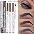 IUQXU Bonaishi Liquid Eyebrow Pen Makeup Waterproof Sweatproof 4 Colors OriginalLuxury Four fork Long Lasting Tattoo Super Natural 3D Microblading Eyebrow Pencil. 