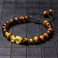 High Grade 3D Gold Money Coin Tibetan Buddhist Mantra Black O idian Good Luck Bracelet. 