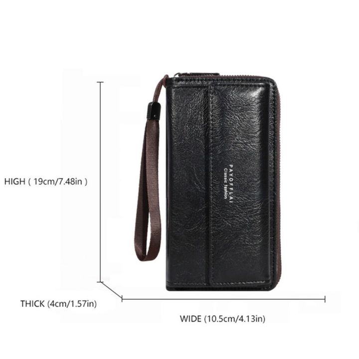Long%20Men's%20Wallet%20Pu%20Large%20Capacity%20Business%20Wallet%20Zipper%20Double%20Layer%20Men%20Clutch%20Bag%20Handbag%20-%20Image%202