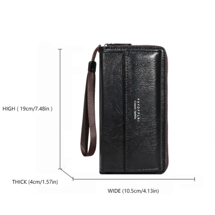 Long%20Men's%20Wallet%20Pu%20Large%20Capacity%20Business%20Wallet%20Zipper%20Double%20Layer%20Men%20Clutch%20Bag%20Handbag%20-%20Image%202