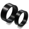King Will Tungsten Wedding Ring - Matte Black/Silver, 6-10mm Sizes. 