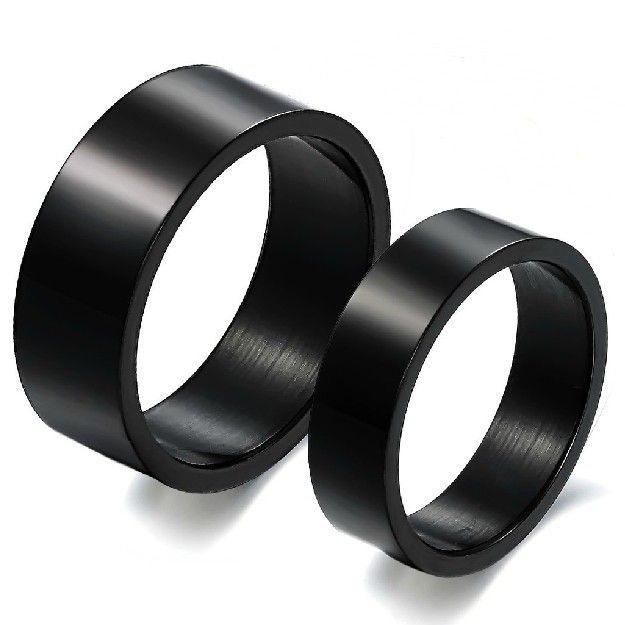 King%20Will%20Tungsten%20Wedding%20Ring%20-%20Matte%20Black/Silver,%206-10mm%20Sizes%20-%20Image%203