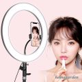 10 Inch Beauty Ring Light for Smartphones With Tripod 2CM Selfie LED Ring Light With Adjustable Phone Holder 360 Rotatable Ring LED Studio Camera. 