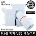 Shopila Medium Poly Mailer White Flyers Bundle of 100 Bags & 25 Bags 10 Bags pack and 500 Bags Pack Thickness - 2.2mm Self-seal Adhesive bags Storage Bags Plastic Poly Envelope 25cm*35cm Flyer Mailer Packs Postal Safe Mailing Bags Medium Size 25cm x 35cm. 