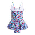 Girls Cotton Fish Scale Swimsuit Summer One-piece Suspender Swimwear For 4-9 Years Old Girls Cotton. 
