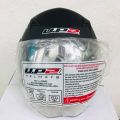 U.P. 2  Active Black Silver Matt Motor Bike Helmet SLS Certified. 