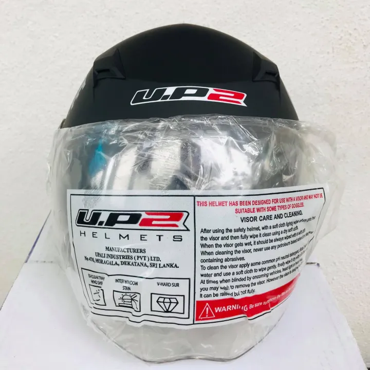 U.P.%202%20%20Active%20Black%20Silver%20Matt%20Motor%20Bike%20Helmet%20SLS%20Certified%20-%20Image%204