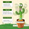 Intelligent Cactus Interactive Learning and Musical Kawaii Toy for Kids to Dance Record and Speak with Fun peluches Plush toys. 