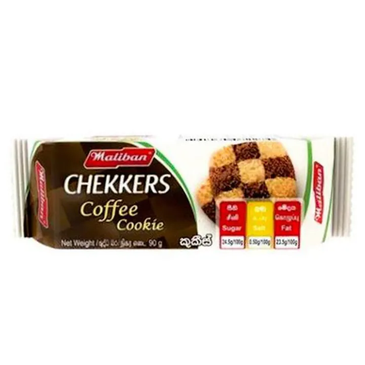 Maliban Chekkers Coffee Cookie 90G