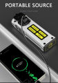 【WEJA】Mini LED dual light source flashlight TYPE-C fast charging multifunctional magnet work outdoor camping emergency flashlight. 