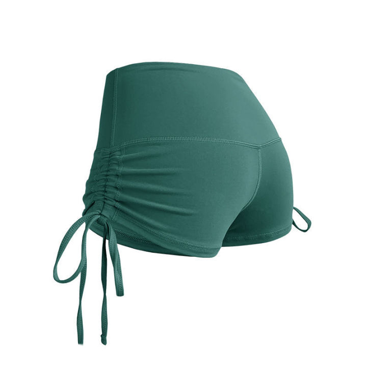 HYPERSPORTS%20Sports%20Hot%20Girl%20Short%20Shorts%20Tight%20High%20Waist%20Fitness%20Pants%20Women's%20Drawstring%20Yoga%20ShortsWA74%20-%20Image%208