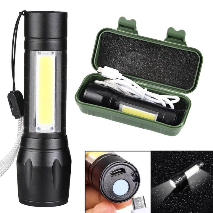 Portable Rechargeable Zoom LED Flashlight XP-G Q5 Flash Light Torch Lantern 3 Lighting Modes Camping Light Mini Led Flashlight