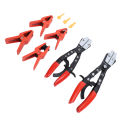 Hose Clip Pliers Adjustable Clamp Strength Hose Pincher Pliers Set Flexible High Strength Multipurpose with Fluid Line Stoppers for Automotive Hose Lines. 