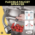 Turbo Flex Tap Sprayer Faucet Sprayer 360 degree. 
