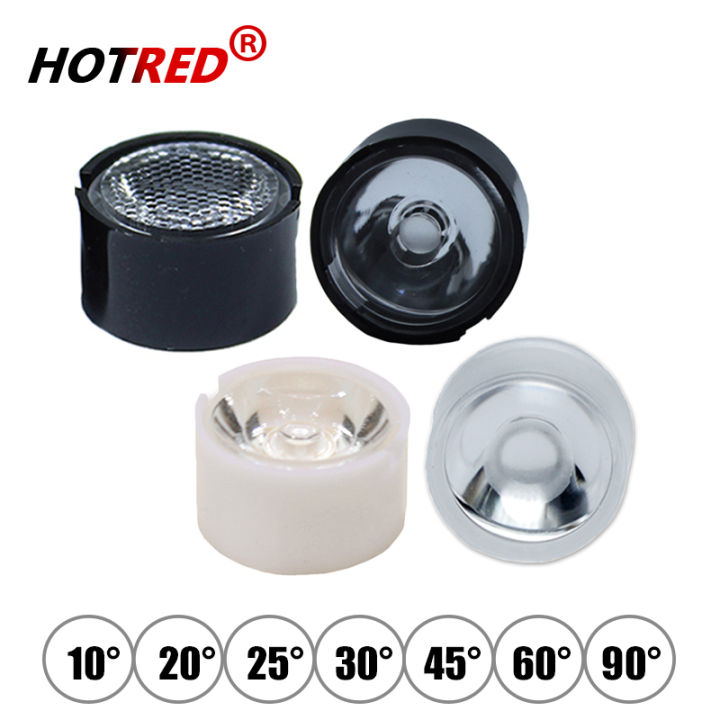 Led Lens 1w 3w Cree Xpe 3535 13mm 10 20 30 45 60 90degree Holder Waterproof Xpg 3030 Chip Diode Clear Bead Plano Integrated Lens