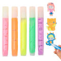 Children 3d Drawing Tool 6pcs Fluffy Paint Colorful Bubble Pens for Diy 3d Art Crafts Fun Drawing Pen Set for Home School 3d Pen for Kids. 