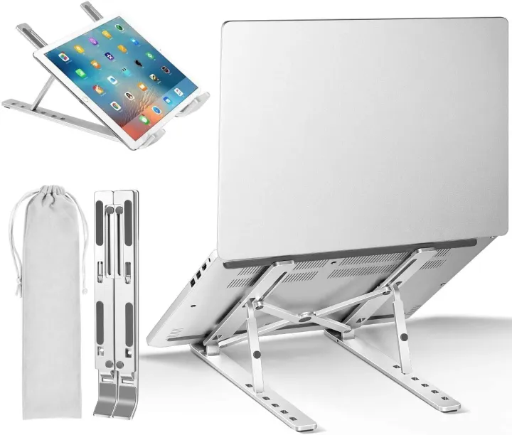 Adjustable%20Aluminum%20Laptop%20Stand%20for%2011-15%20inch%20Laptops%20&%20Tablets,%20Portable%20&%20Foldable%20Desk%20Mount%20for%20Windows/Mac/Android%20-%20New%20-%20Image%206