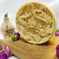 Phoenix Design Art Soap Molds Round Silicone Mold for Natural Soap Making Cake Wax Aromatherapy Gypsum Mold. 