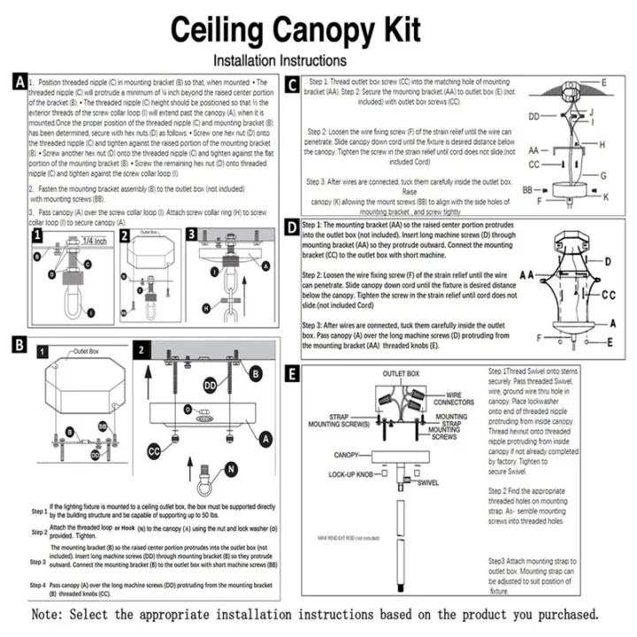 Ceiling%20Lighting%20Canopy%20Kit%20Pendant%20Light%20Plate%20Cover%20with%20All%20Mounting%20Hardware%20for%20Chandelier%20or%20Pendant%20Light%20Black%20-%20Image%205