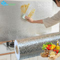 Self-Adhesive Oil-Proof Kitchen Wall Sticker Fire Resistant High Temperature Film Stove Top Cabinet Tinfoil Waterproof Wallpaper. 