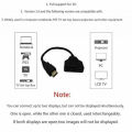 HDMI Splitter Adapter Cable , Dual HDMI Port Y Splitter 1 In 2 Out / HDMI Male To HDMI Female 1 To 2 Way for HDMI HD, LED, LCD, TV,PS3. 