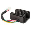 BRADOO- Universal 4 Wire Full Wave Black Motorcycle Regulator Rectifier 12V DC Bike Quad. 