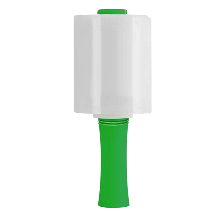 NCANRUI Industrial Clear Stretch Wrap Film 5.1inch 1000ft for Pallet Wrap with Plastic Handle, Self Adhering Packing