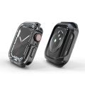 Transparent Two-color Armor Case For Apple Watch Series 6 & SE & 5 & 4 44mm. 