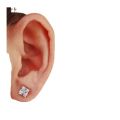 【Top Picks】Magnet Earrings Men's Ear Clip Men's Rhinestone Ear Clip Japanese and Korean Women's Magnetic Hip Hop Niche Single Earrings. 