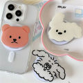 iPhoneiptok Phone Grsafe Magnetic Bear Magrea Cute INS KoGrip Tok Stand Foldable Wireless Charging Case Holder Ring. 