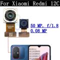 Rear Camera Flex Cable For Xiaomi Redmi 12C 22120RN86G 22120RN86I Front Selfie Small Facing Main Back Camera Glass Lens. 