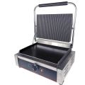 Commercial panini grill full ribbled single 305mm. 