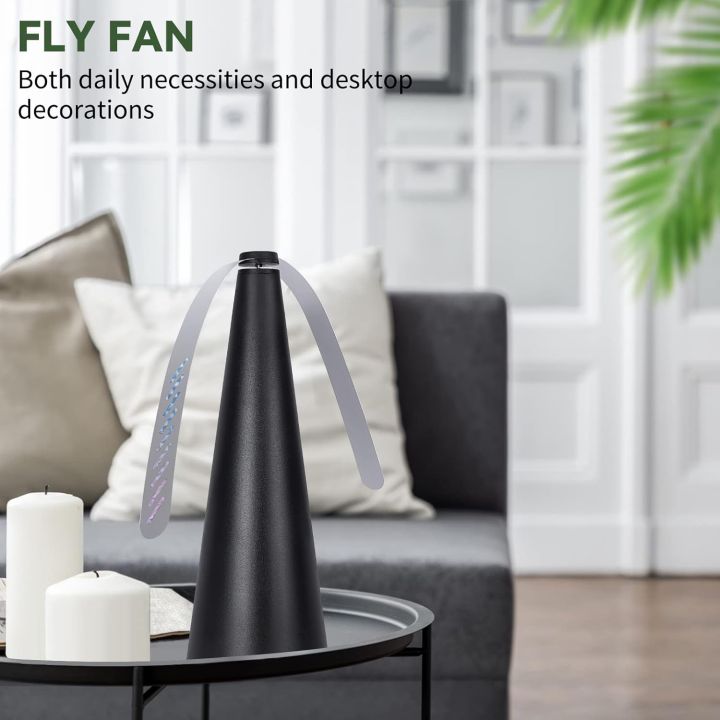 Mosquito and fly catcher Fly Fans for Tables,Food Fly Fan for Indoor Outdoor Use Portable Retractable Fly Fan Keep Flies Away from Your Food and Your Family