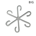 JAERBEE Plant Stem Support, Acrylic Plant Climbers Stem Holders Reusable Plant Growth Accessories Stakes for Growing Plants A. 