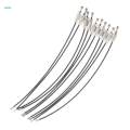 20Pcs Cable Wire Loop Luggage Tag Loops Stainless Steel Metal Wire Straps. 